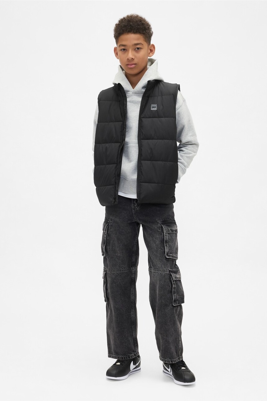 Chaleco Logo Gap Niño True Black V2