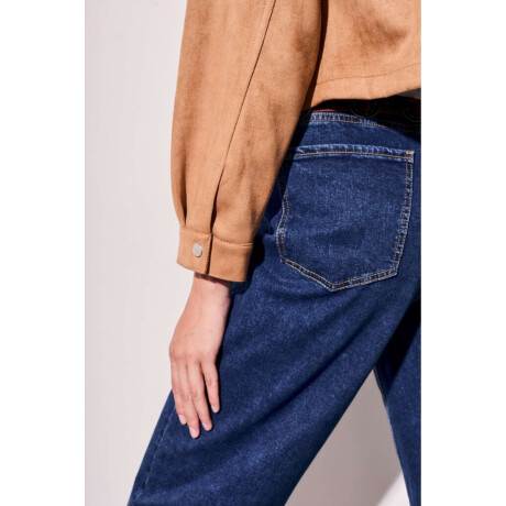 Campera Gamuza Cuero Vegano Whisky