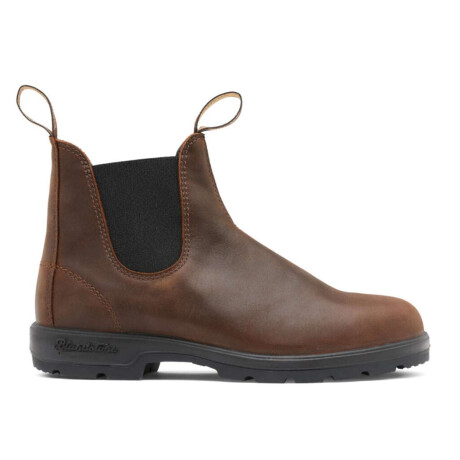 Botas Blundstone 1609 Elastic Side V Cut Antique Marrón