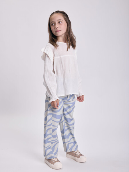 Pantalón jean slouchy cortes Celeste