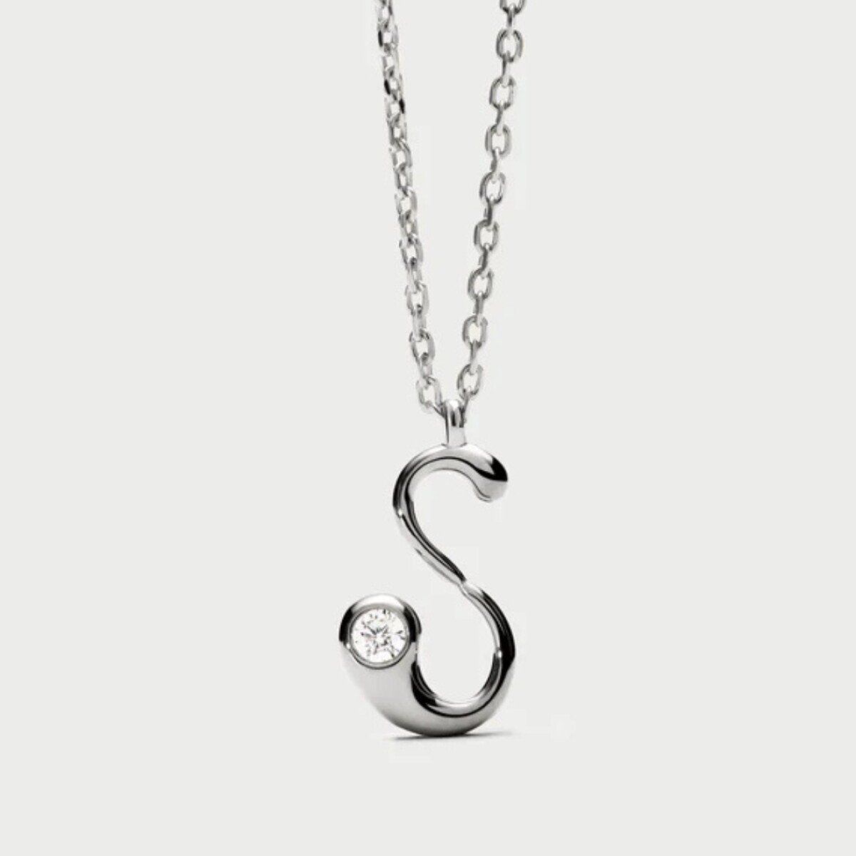 Colgante Pdpaola S Initial Silver 