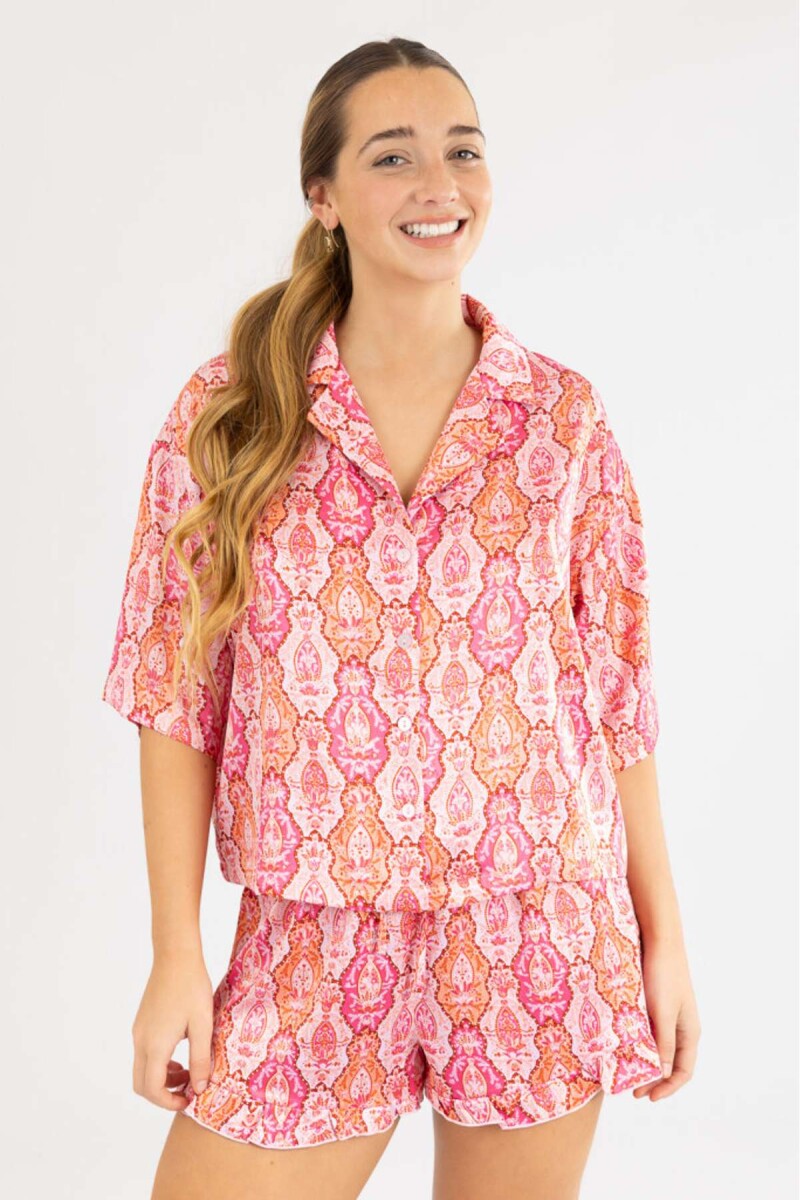 Pink Paisley Short - Rosado 