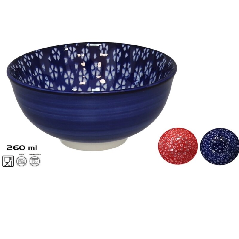 Bowl Llanes 11,5 cm de Porcelana 260 ml – Diseños Surtidos BOWL 11.5 CM LLANES - PORCELANA 2 SURT.