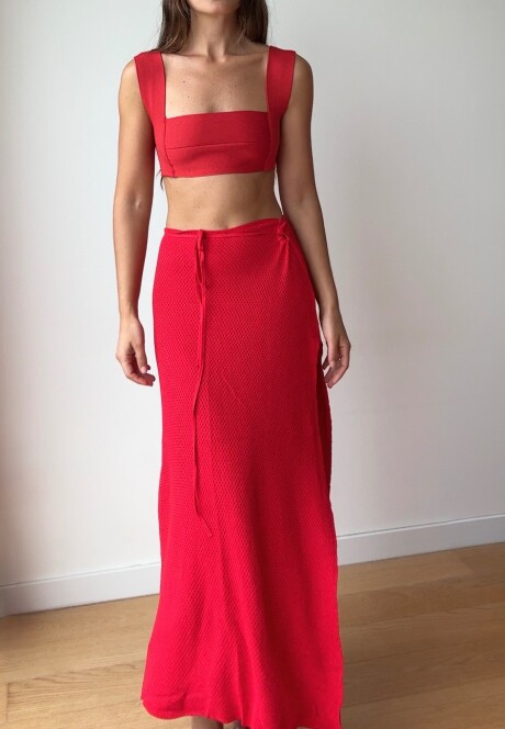 Falda Sicilia SS26 Red