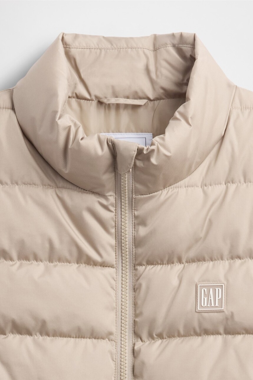 Chaleco Puffer Hombre Khaki
