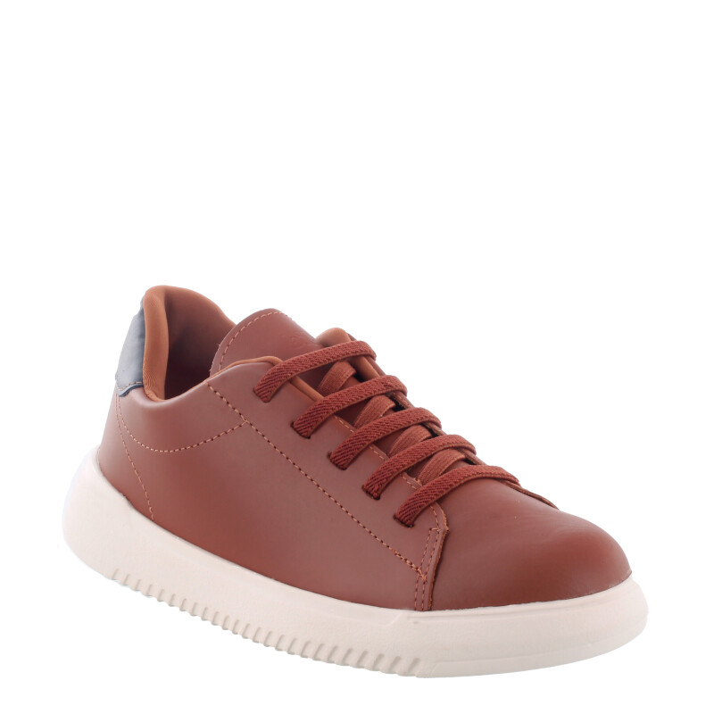 Championes Infantiles Bibi New Way Marrón Caramelo - Azul Marino