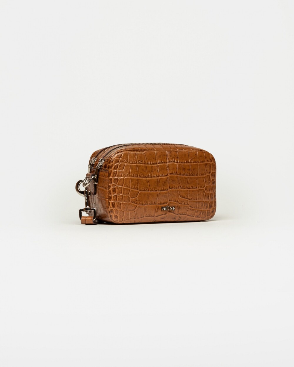 Bandolera New Eterial en Cuero Croco Shine Cuoio