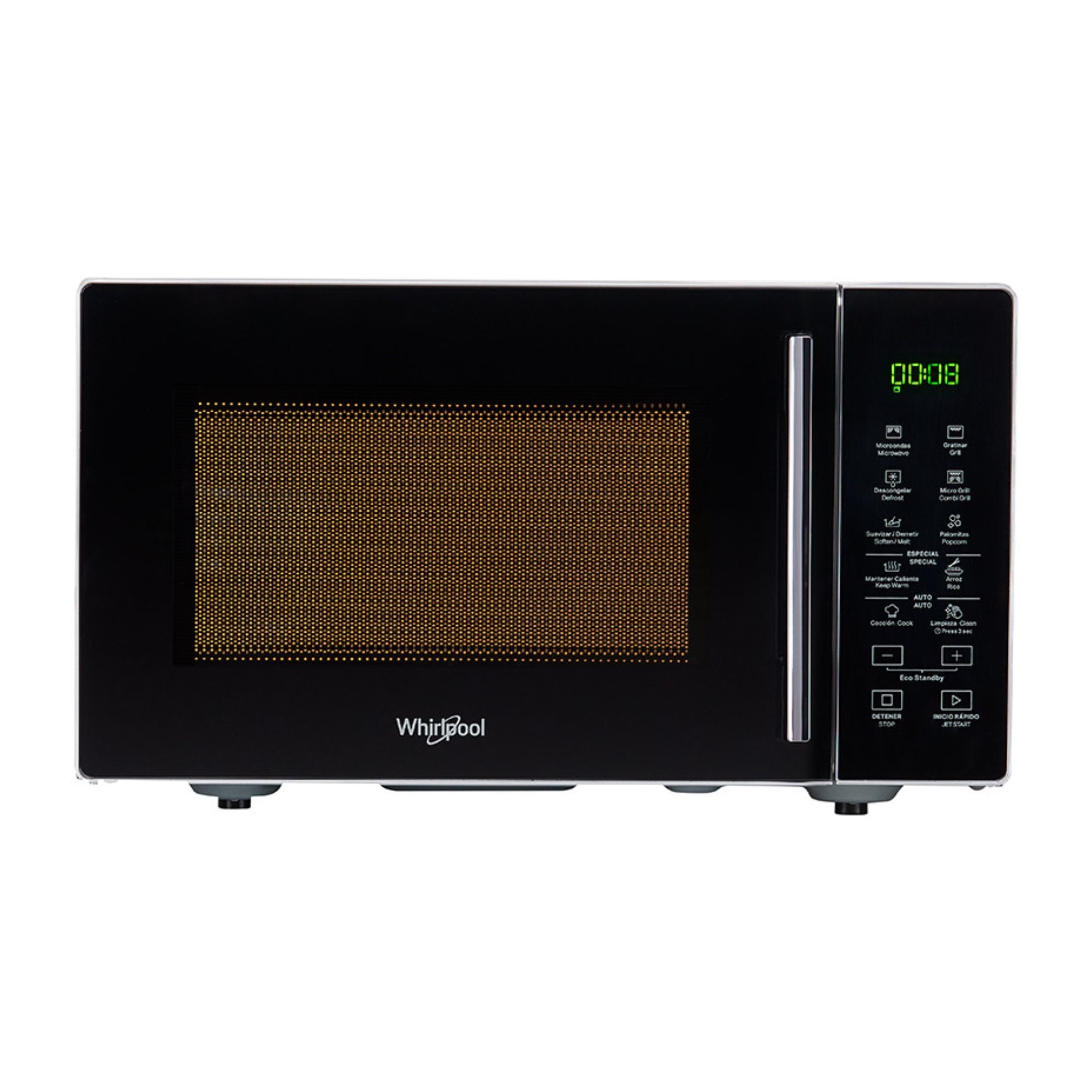 Microondas Whirlpool WMG25SZIM 25 Litros Con Grill Negro