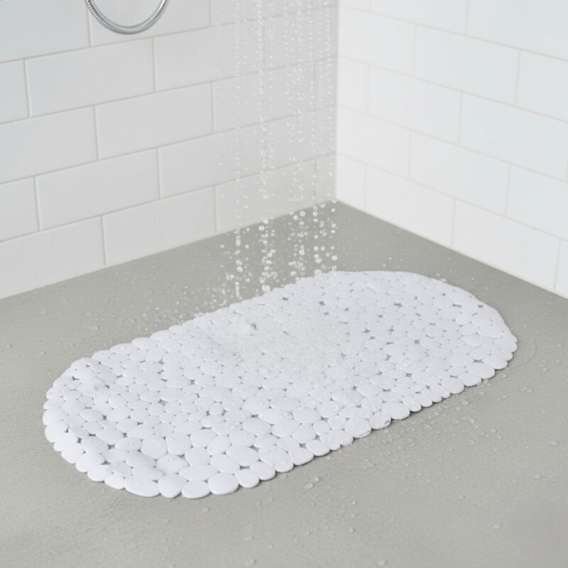 ALFOMBRA ANTIDESLIZANTE BLANCO 69X35CM Unica