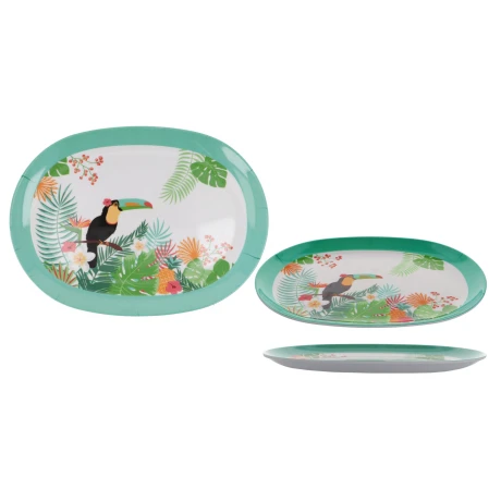 Plato de melamina Oval Linea Tucan Plato de melamina Oval Linea Tucan