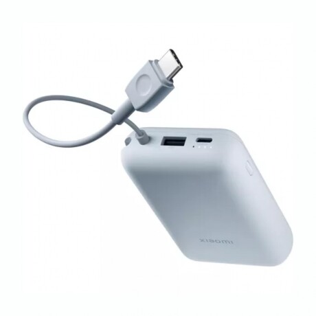 XIAOMI POWER BANK 10000MAH INTEGRATED CABLE Cargador Portátil XIAOMI Power Bank 10000 mAh 22,5W Cable Integrado - Ice Blue