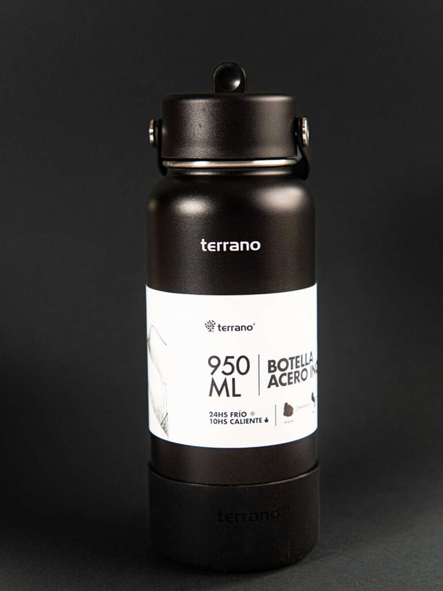 Botella Térmica Con Pico 950Ml. - Negro 