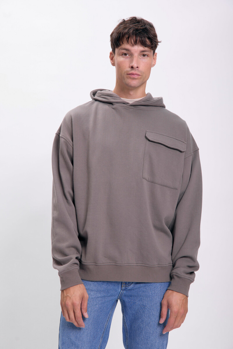 Canguro deportivo con bolsillo - Gris Oscuro 