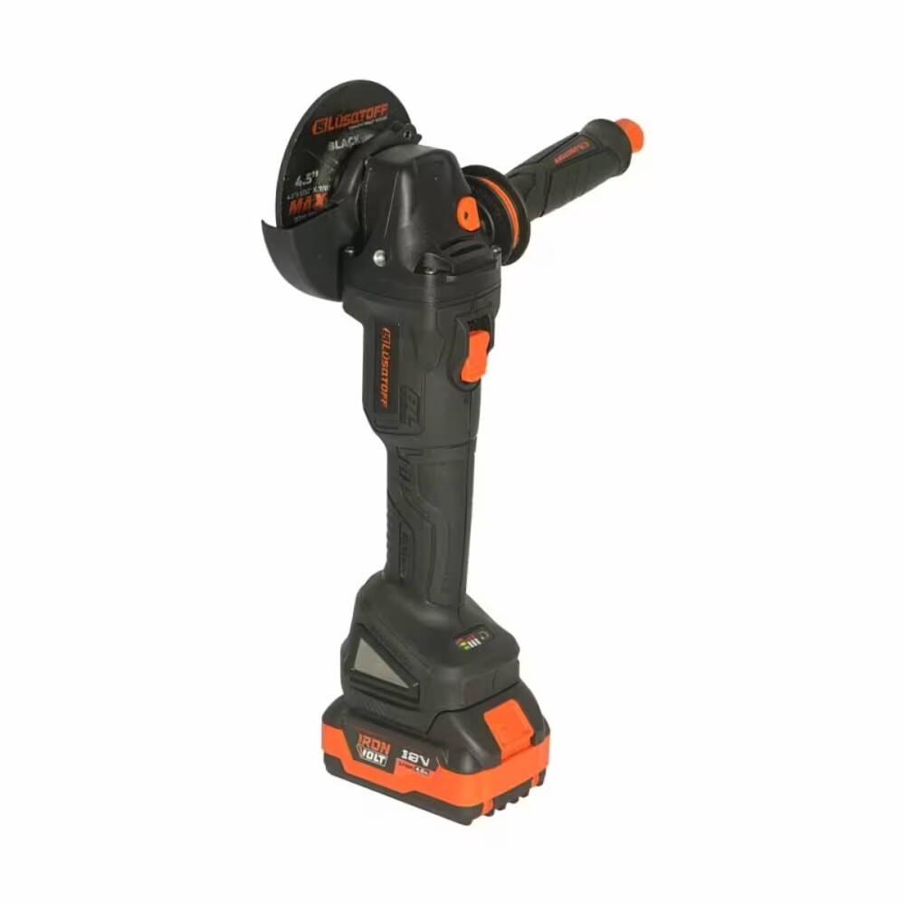 Amoladora angular 115mm a batería c/2 bat 4 amp. Amoladora Angular 115mm A Batería C/2 Bat 4 Amp.