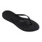 Sandalias Havaianas Slim Point Glitter Mujer Negro/Negro