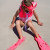 Kit Buceo Snorkel Niños Patas De Rana Antiparras Sunnylife Mermaid Pink