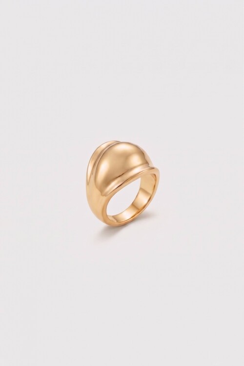 Anillo bold dorado