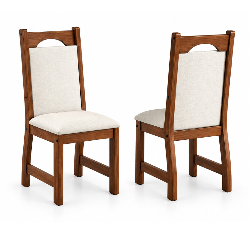 JUEGO DE COMEDOR DRESDEN 6 SILLAS NOGAL TAPIZADAS LINO BLANCO 160X0.80 TELA FOCCUS Juego De Comedor Dresden 6 Sillas Nogal Tapizadas Lino Blanco 160x0.80 Tela Foccus