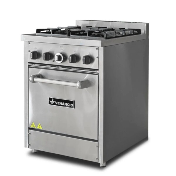 Cocina profesional a gas 4 hornallas en acero inox Cocina profesional a gas 4 hornallas en acero inox