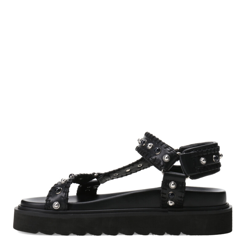 Sandalia de Mujer Miss Carol FEXI con tachas Negro