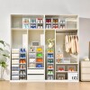 Caja zapatera apilable para ordenar zapatos dura Transparente