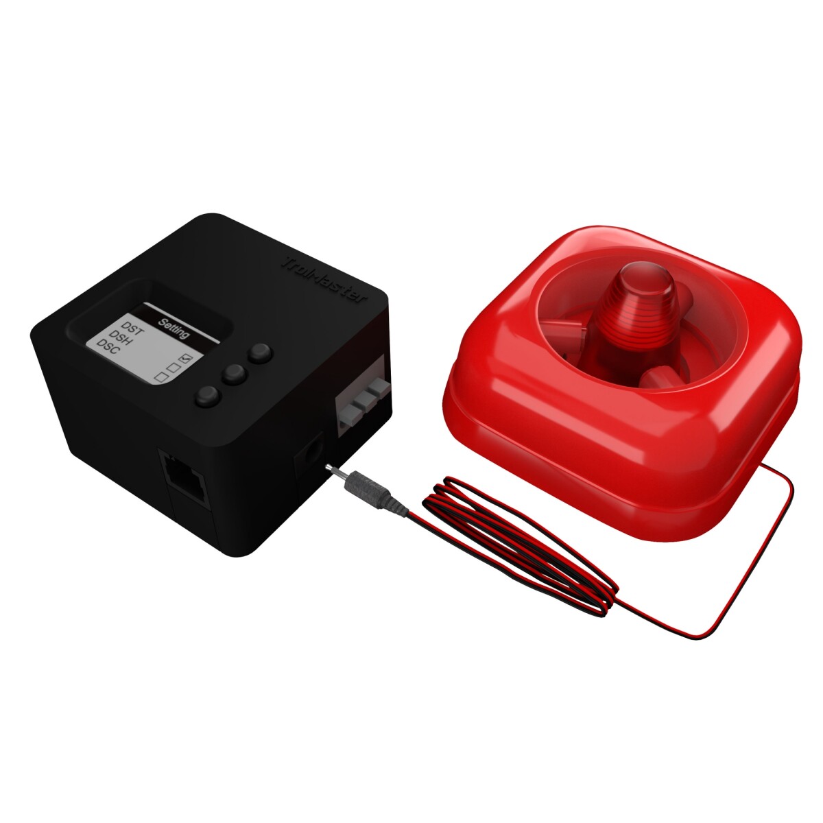 CO2 ALARM STATION (AUDIO/VISUAL) WITH CABLE SET - AS-1 