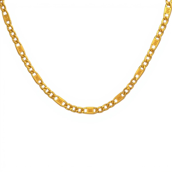 Cadena oro Martillada-Oro bajo -Sin Piedra-CD8039 sinpiedra