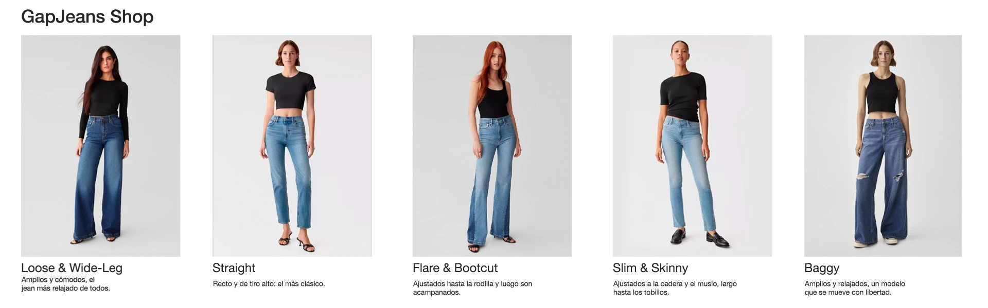 Jeans para mujer Gap