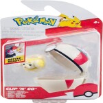 JAZWARES POKEMON CLIPNGOFIDOUGH+TIBALL única