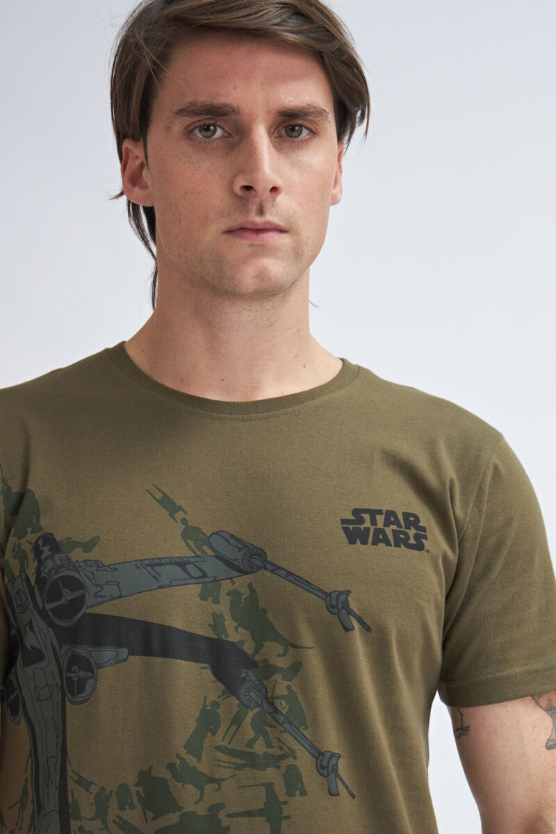 Camiseta manga corta Star Wars- Verde