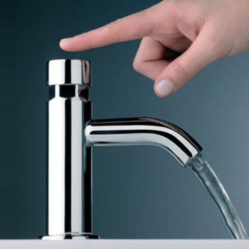 Griferia De Lavatorio Linea Ecomatic Fv C/Temporizador Cromo 000