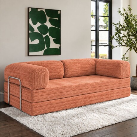 Sillón Cama 3 Cuerpos CloudNest Salmón