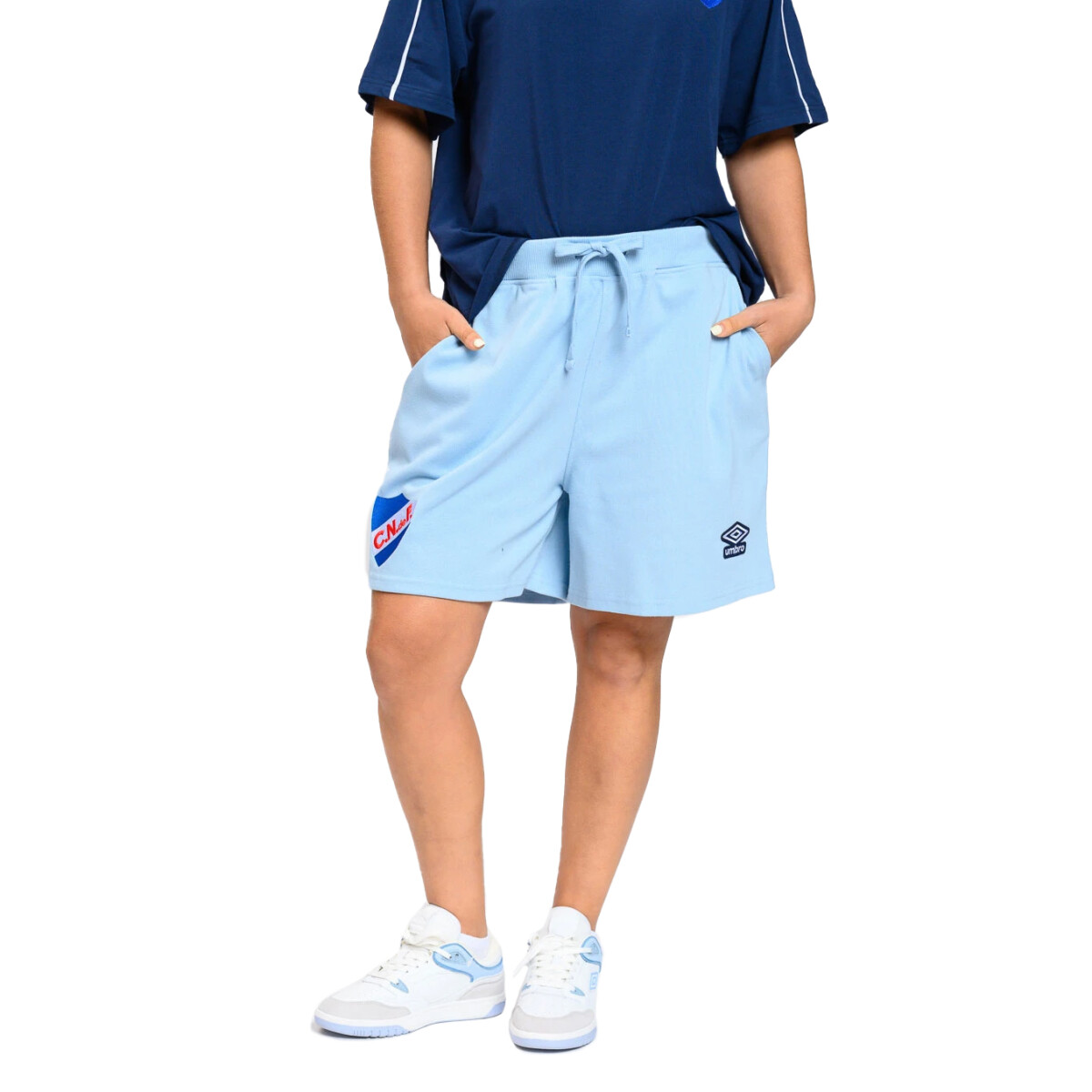 Short de Mujer Umbro Cover Nacional - Celeste 