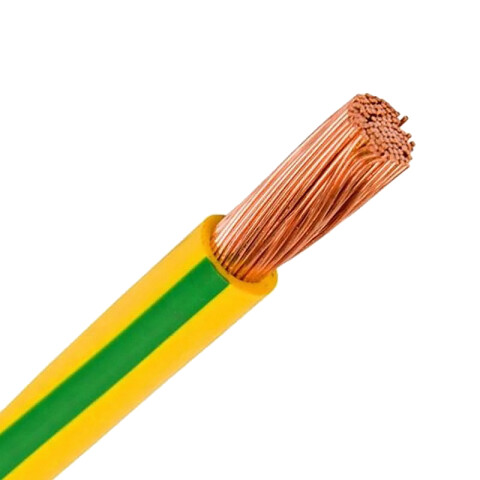 Cable de cobre 16mm², am./ver. - rollo de 100 mt. N03063