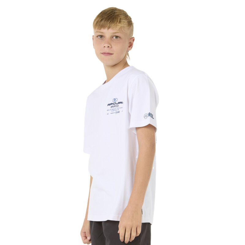 Remera Rip Curl Pro 25 Event Niño - Blanco Remera Rip Curl Pro 25 Event Niño - Blanco