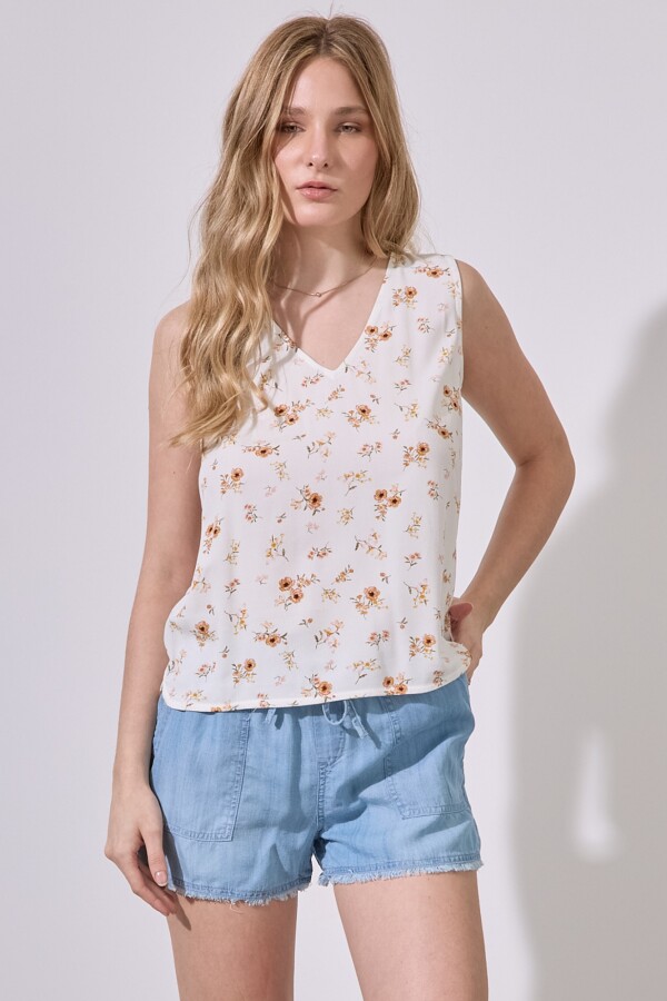 Blusa Flores CRUDO/MULTI