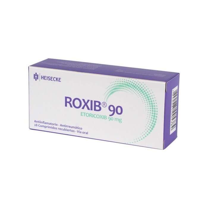 ROXIB 90 MG. CJ X 28 COMP. REC. única
