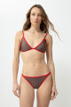 Bikini top Mallorca vivos en contraste chocolate