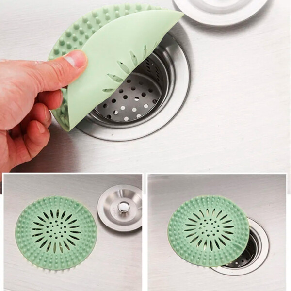 Filtro Silicona Drenaje Rejilla Baño Cocina Patio Premium variante color VERDE