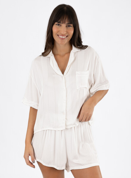 Pijama orgamic viscose m/c Marfil