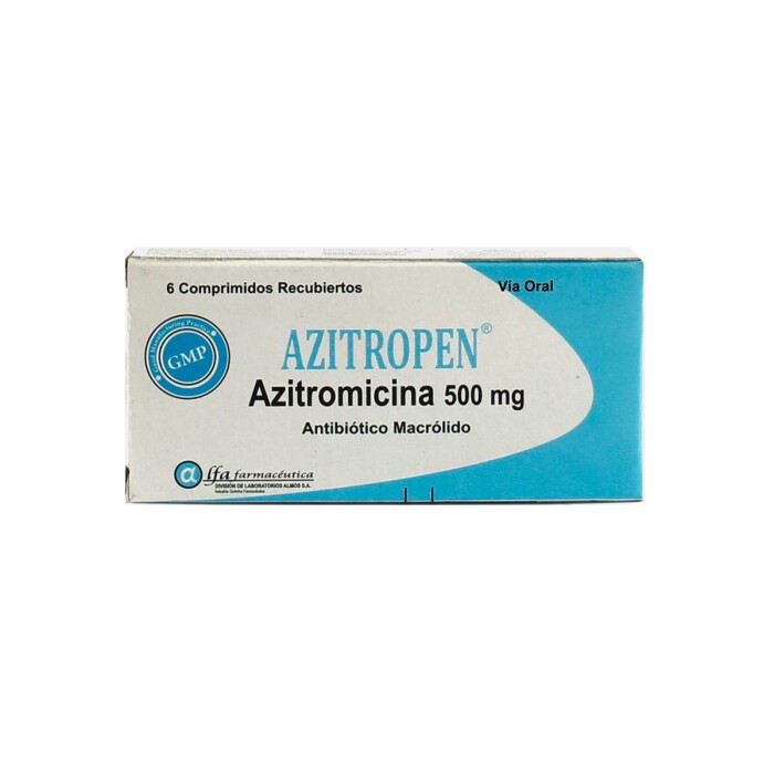AZITROPEN CJ X 6 COMP. única