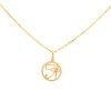 Dije colgante Ojo de Horus-Oro bajo-Sin piedra-CP8723 conpiedra