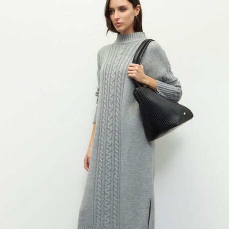 VESTIDO JEX Gris Melange