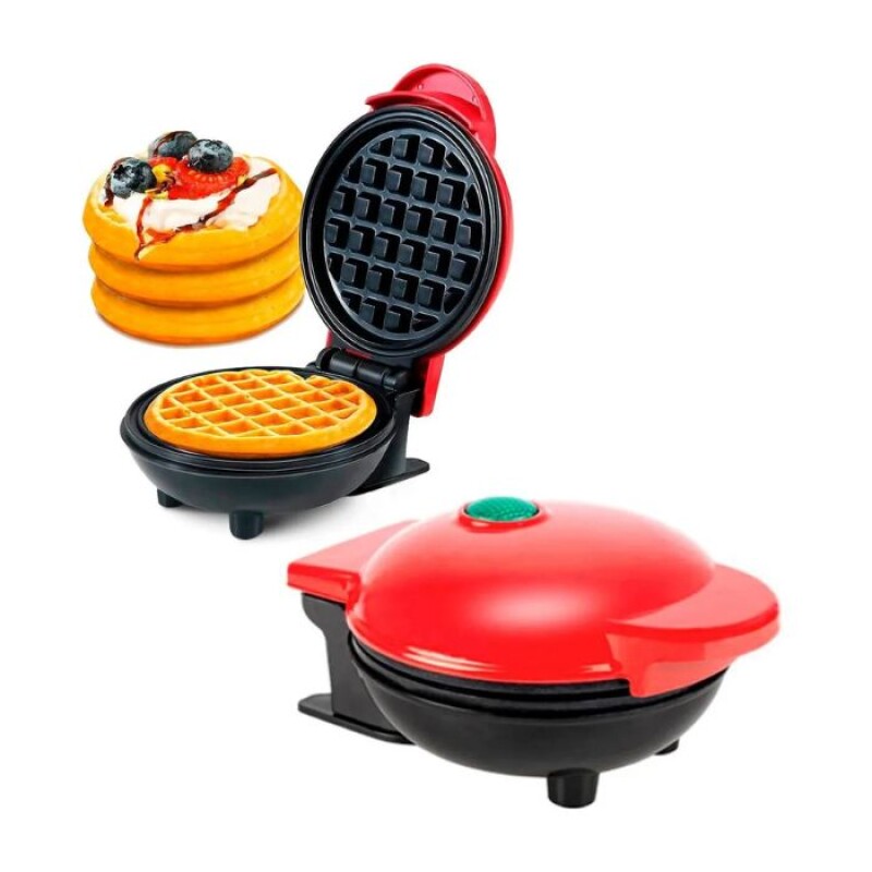 Mini Waflera Maquina Waffle Electrica Antiadherente 350w Mini Waflera Maquina Waffle Electrica Antiadherente 350w