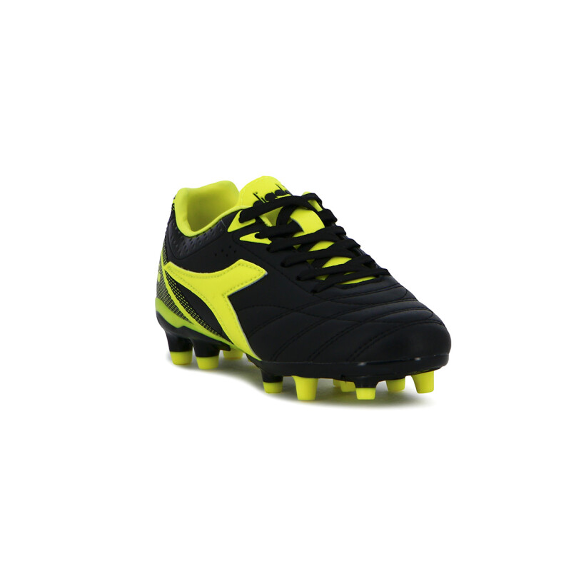 Diadora Futbol Tifosi II MD Junior - Negro-Amarillo Fluor Negro-Amarillo Fluo