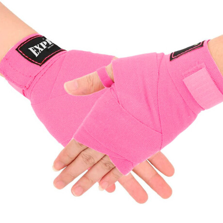 Par De Vendas Expert Largas Boxeo Mma Rosa