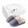 Set Invierno Pantuflas Gamuza Corderito + Calienta Cama 1Pza Gris