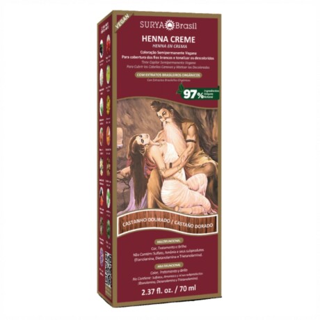 Tinta Surya Henna Crema Castaño Dorado 70ml Tinta Surya Henna Crema Castaño Dorado 70ml