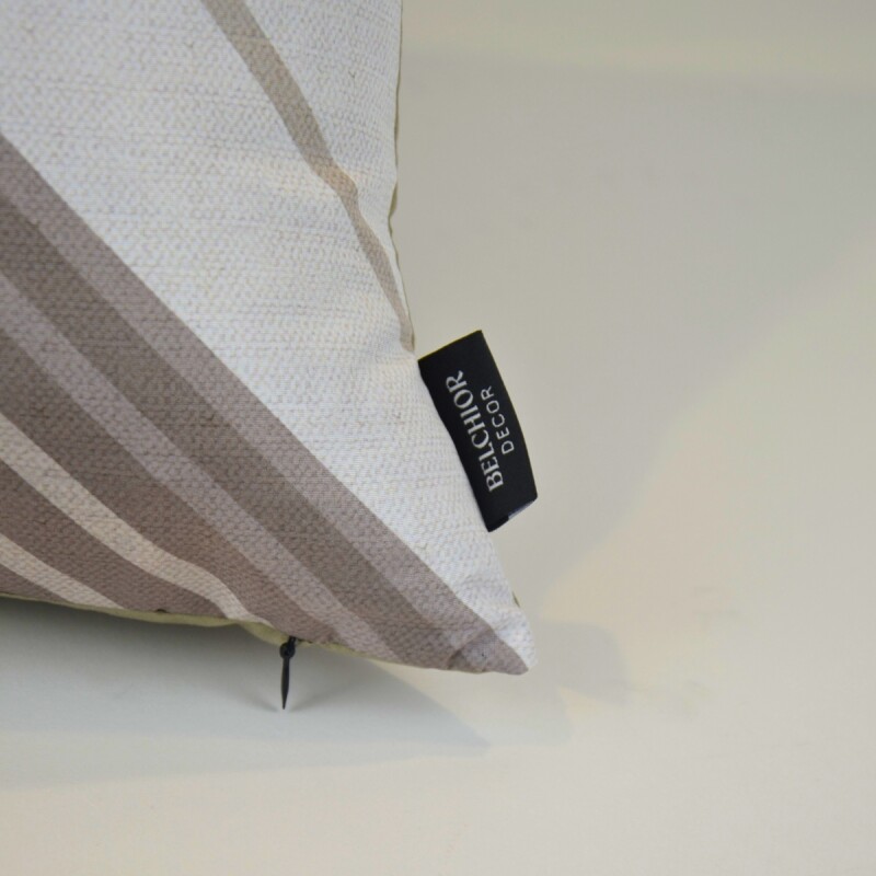 Set x4 funda de almohadones lisa 43 x 43 cm RAYAS BEIGE