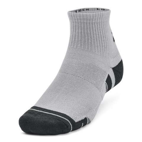 UA Performance Tech 3pk Qtr-WHT GRY-011
